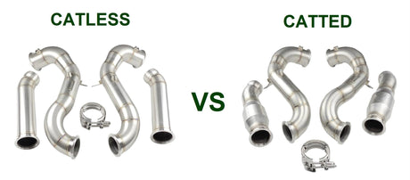 catless vs catted downpipes