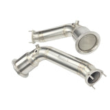 audi rs6 c8 catted downpipes brondex