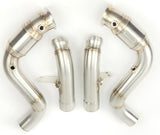 gle580 w167 catted downpipe
