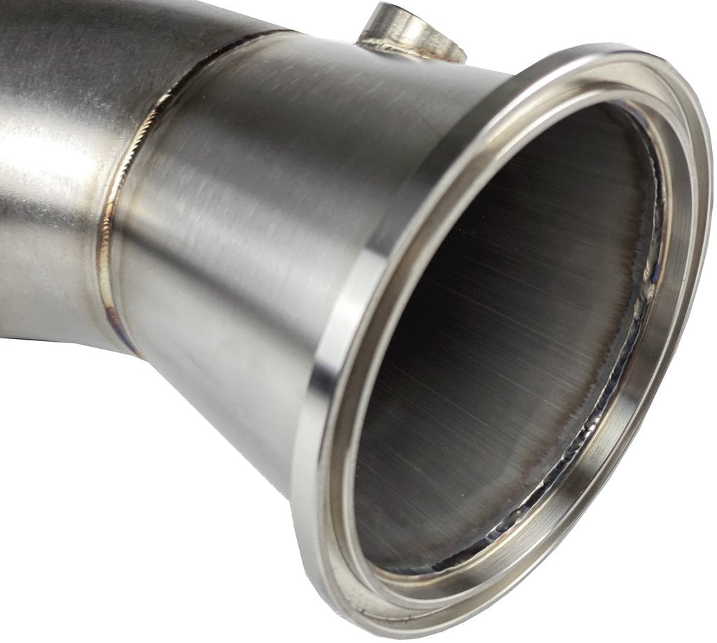 Toyota GR Supra downpipe with Sports Catalyst Brondex Performance