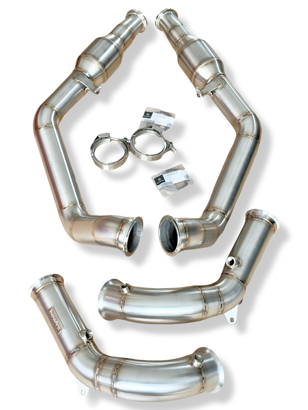 Catted Downpipes for Mercedes G63 W463A AMG M177 4.0 V8