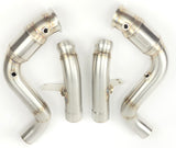 gle580 w167 catted downpipe