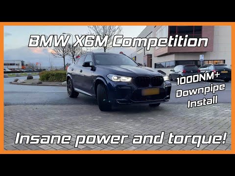 bmw x5m / x6m exhaust sound with downpipes brondex