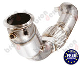 BMW X5M F85 downpipes with sports catalytic converters