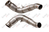 bmw m5 f10 downpipes 200 cell cat brondex