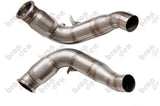 bmw m5 f10 downpipes 200-cell cat brondex