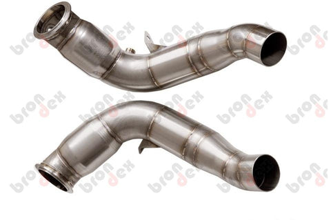 bmw m5 f10 downpipes 200-cell cat brondex