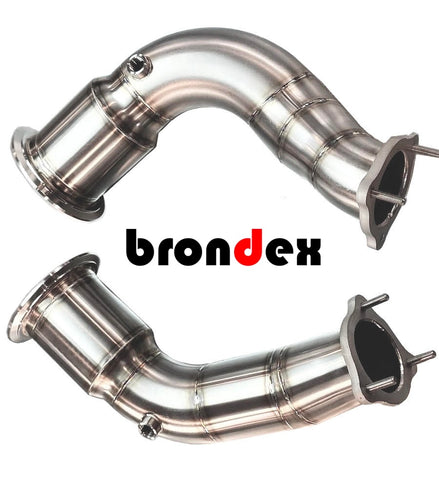 Audi B9 RS4 RS5 downpipes with catalytic converters